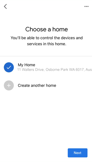 Choose a home screen